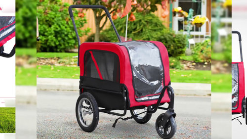 Aosom elite jr dog bike trailer pet discount stroller